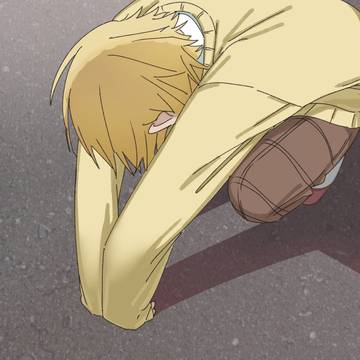 うずくまるコウ