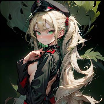 Military Girl (Black and Green)