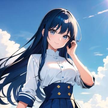 青い髪の聖女