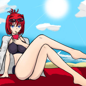 Aoko on the Beach :D