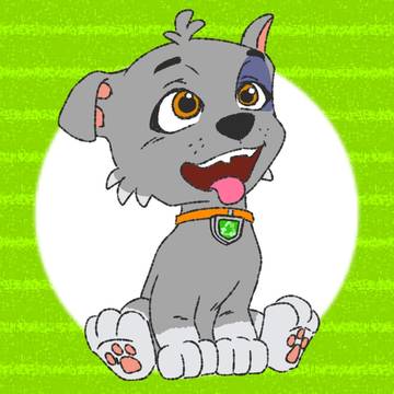 お座りロッキー