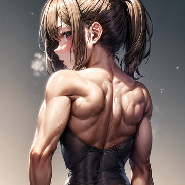山脈のような背中