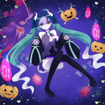 ハロウィンゴーストミクちゃん
