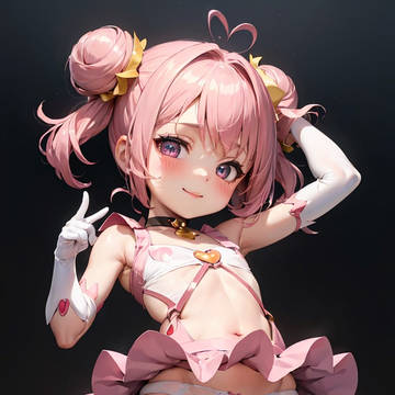 魔法少女、ピンク