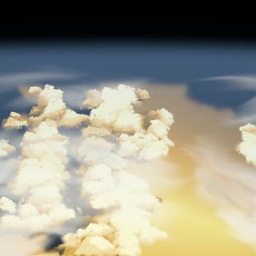 Clouds seen from space