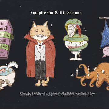 Vampire cat & his servants
