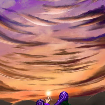 【作法】夕日