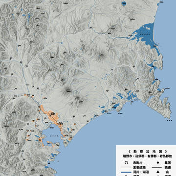 勘察加地図:瑞野市・辺領郡・有勝郡・紗仏郡