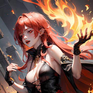 【AIGC】巨龙与火焰