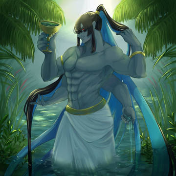 神の水浴び