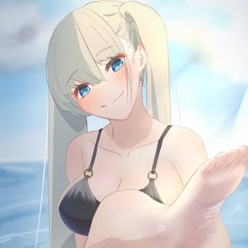海と足裏
