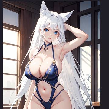 泳装狐狸