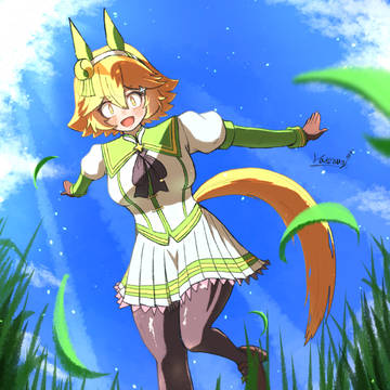スズカさん衣装のフクちゃん