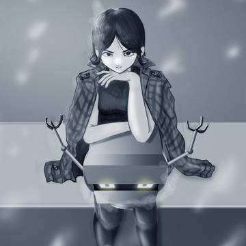 少女とロボット