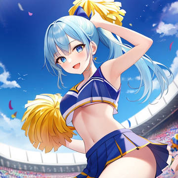 何でチアガールをAIに作らせると同一人物！？