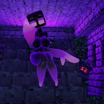 She blocking the end portal