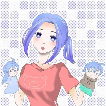 くまのTシャツ着る森子さん