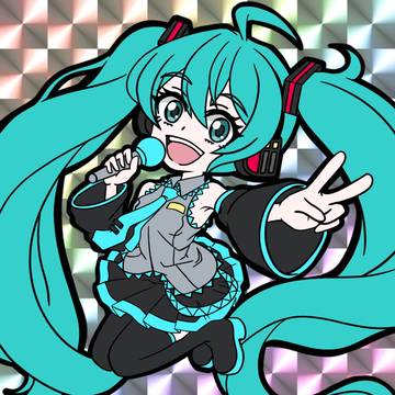 自作シール風 初音ミク