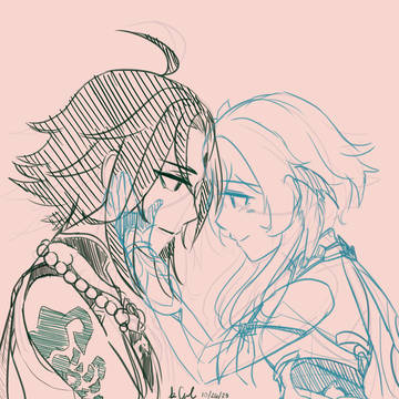 原神 魈 x 蛍