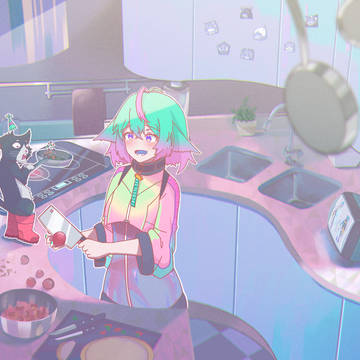 Cyanean and Party Cat