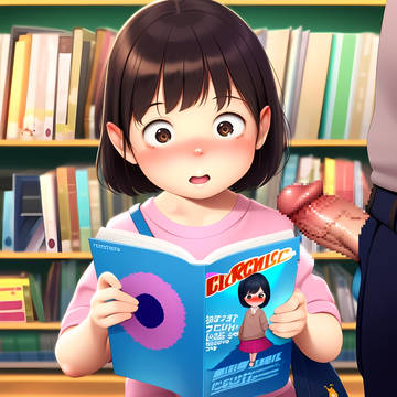 少女にモノを見せつけ