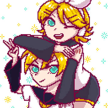 【鏡音リンレン】ドット