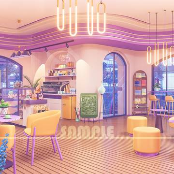 背景素材：喫茶店/カフェ【Vtuber向け】