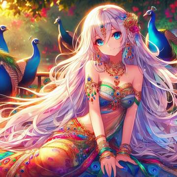 Peacock Girl 孔雀の女の子