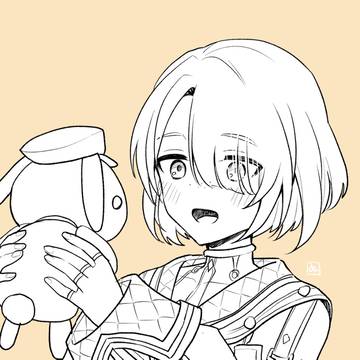 リネリネからぬいをもらったフレミネ