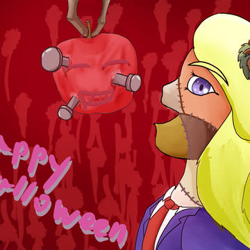 栗姫ちゃんハロウィンイラスト2023