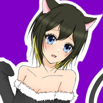 黒猫真秀ちゃんラクガキ