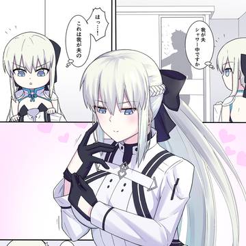 マスターのコスプレをするモルガン