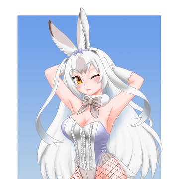 バニースーツのカンジキウサギさん