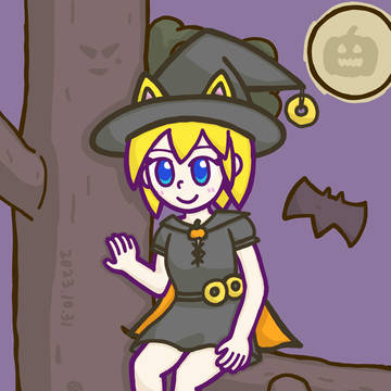 カボチャどーなつの魔女