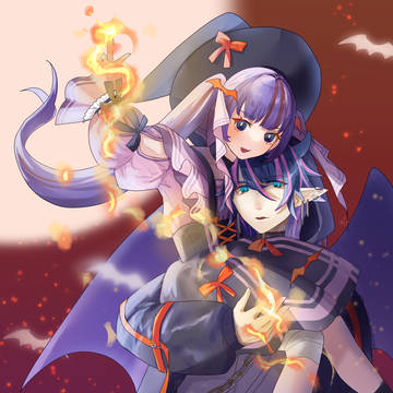 魔女っ子ちゃんと使い魔君
