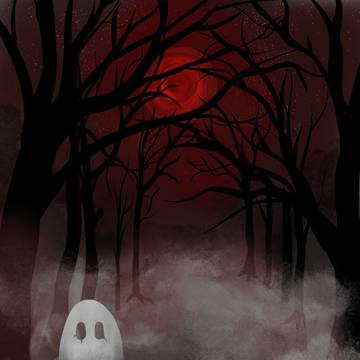 a shy ghostie