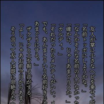 茶色の小さなヘビ