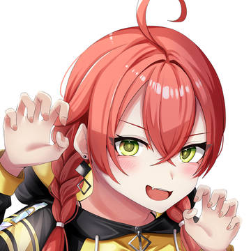 威嚇するあかぴゃ🐱