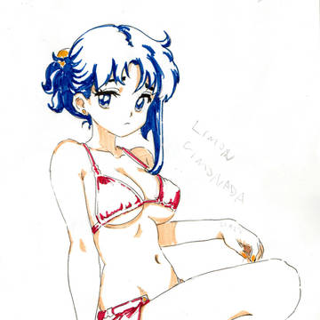 Kairi (OC) sketch with markers