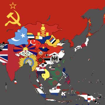 「A New Dawn」1925国旗地図