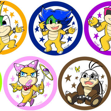 クッパ7人衆 アイコン風まとめ