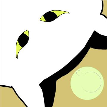 月と波と