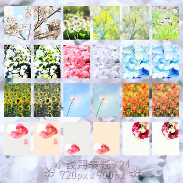 [素材]小説用表紙詰め合わせ#花