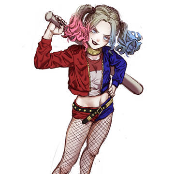 ふわふわヘアのハーレイクインさま