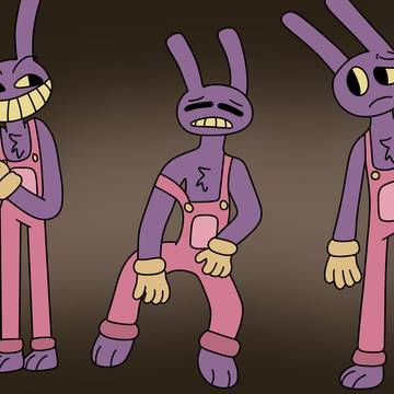 Many poses of Jax