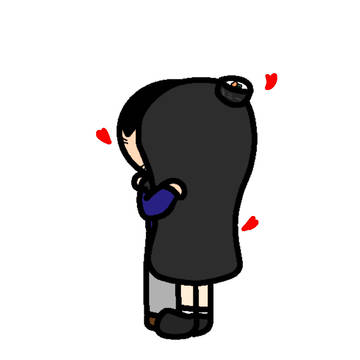 네스와 내가 키스하고 있어요