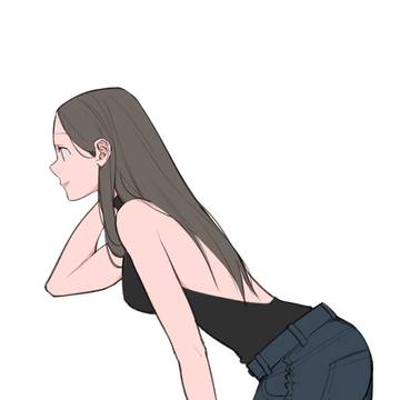 ジーンズの女性