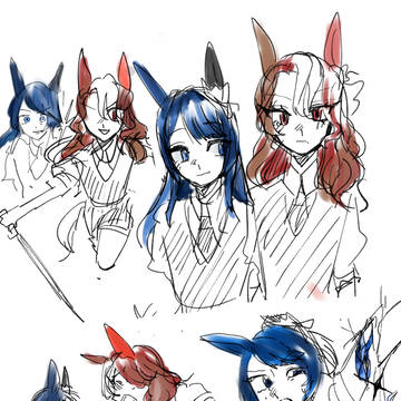 ウマ娘12世代宝石の国パロツイログ