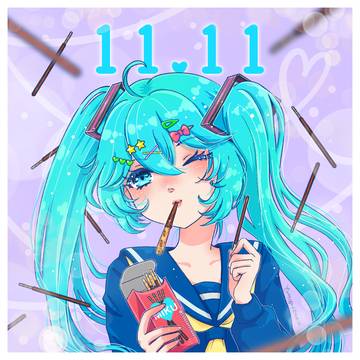 Pocky Day with Miku