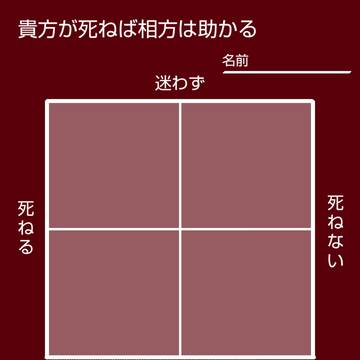 相方のために犠牲になれるか
